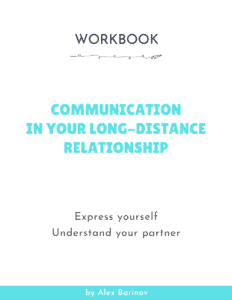 Improve communication in your long-distance relationship - WORKBOOK