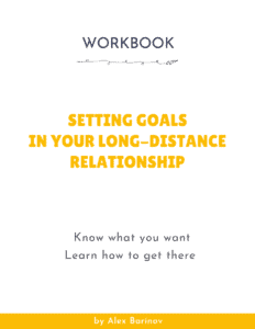 Setting Goals In Your Long-Distance Relationship - WORKBOOK